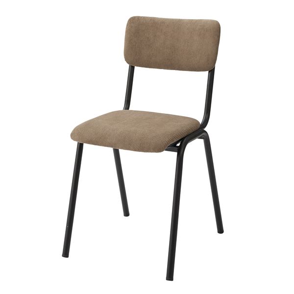 ダイニングチェア パーソナルチェア 約幅44cm ブラウン スチール 組立品 リビング 在宅ワーク 店舗 インテリア家具 8,600円