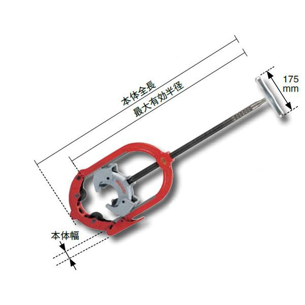 RIDGID（リジッド） 74227 424-CI ヒンジドパイプカッターの通販はau