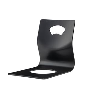 座椅子 パーソナルチェア 幅36×奥行52×高さ43cm 取っ手付き ブラック リビング 座敷 和室 客室 店舗 料理店 法事 法要の通販は