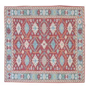 ラグマット 絨毯 幅180×奥行180cm TTR-168B 正方形 インド製 アンティークキリム調 リビング ダイニング ベッドルーム 寝室の通販は 11,755円