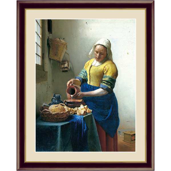 フェルメールの代表作 謎多き画家 鮮やかな青色 ヨハネス フェルメール Johannes Vermeer F4号 牛乳を注ぐ女の通販はau Pay マーケット 西新オレンジストア