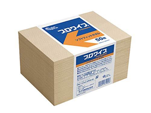 大王製紙(Daio Paper) ソフトフィットタオル「プロワイプ」帯止め 50枚×24パック 1ケース(50枚×24パック)63-1825-80（沖縄・離島配送不可）の通販は掃除クロス