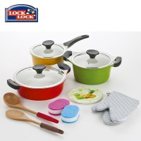 ヒロショウ IH対応セラミックコｰト鍋3点セット(SUN2181S8)（沖縄・離島配送不可）