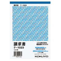コクヨ 請求書 B6タテ型 白上質紙 100枚 (テ-1023) ****** 販売単位 1セット(20個入)*****（入数20）（沖縄・離島配送不可）の通販は 5,602円