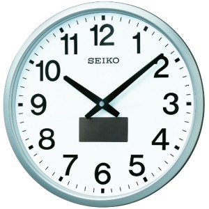 SEIKO CLOCK (セイコークロック) 掛け時計 ハイブリッドソーラー 電波 アナログ 銀色メタリックSF242S（沖縄・離島配送不可）