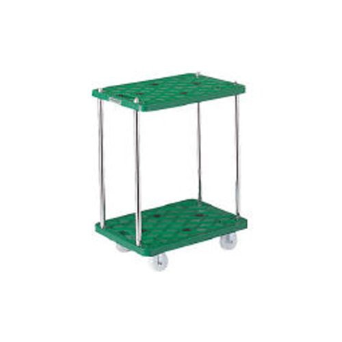 TRUSCO トラスコ中山 ＴＲＵＳＣＯ　樹脂製台車ルートバン２段式４００ｘ６００緑 MP-602 5042551（沖縄・離島配送不可）の通販は
