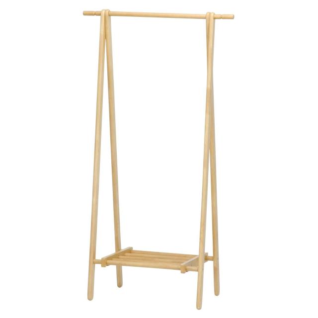 FUJIBOEKI 不二貿易 不二貿易 ハンガーラック コートハンガー 幅80cm ナチュラル 天然木 15189（沖縄・離島配送不可）の通販は