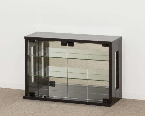 KUROSHIO クロシオ 【27055】 卓上コレクションケース 横型 ダークブラウン 【北海道、沖縄、離島配達不可】（沖縄・離島配送不可）の通販は