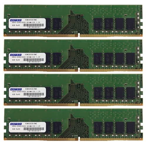 アドテック DDR4-2666 UDIMM ECC 16GBx4枚 2Rx8(ADS2666D-E16GDB4)（沖縄・離島配送不可）の通販は