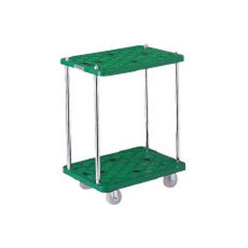 TRUSCO トラスコ中山 樹脂製台車　ルートバン2段式　500X370 MP-502 1台（沖縄・離島配送不可）の通販は 16,546円