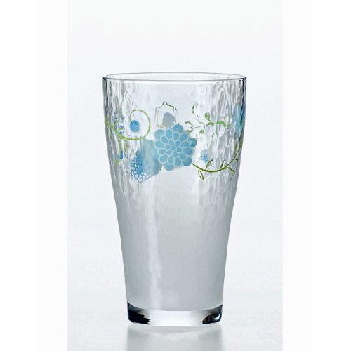 東洋佐々木ガラス 《日本製》泡立ちぐらす ビヤーグラス(375ml)フラワー柄【ビール】 (32149 B-15101-J219S)（入数12）（沖縄・離島配送不可）
