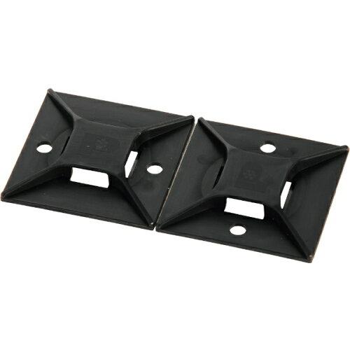 パンドウイットコーポレーション パンドウイット マウントベース ゴム系粘着テープ付き 黒 (50個入)（沖縄・離島配送不可）の通販は