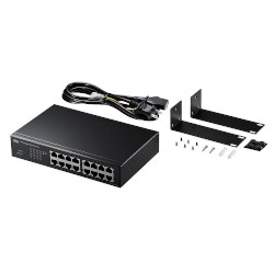 SANWASUPPLY サンワサプライ Giga対応　スイッチングハブ　16ポートループ検知機能つき  LAN-GIGAH16L（沖縄・離島配送不可）の通販は