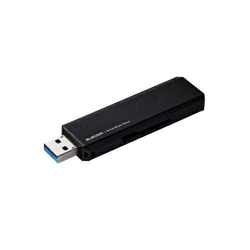 ELECOM エレコム 外付けSSD/USB3.2Gen1/スライド式/1TB/ブラック(ESD-EWA1000GBK)（沖縄・離島配送不可）