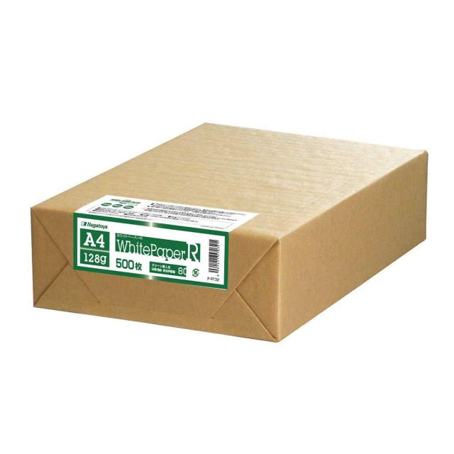 長門屋商店 ホワイトペーパーR(グリーン購入法適合) ナ-RT32 A4 特厚口 500枚 (1417973)(沖縄・離島配送不可) コピー用紙