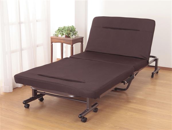 折りたたみ式 ソファベッド (組立不要) (ブラウン ネイビー から選べる) 折りたたみ式 ソファベッド (組立不要) (ブラウン ネイビー から