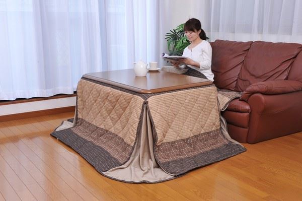 高さ4段階調節できるこたつ用掛布団 80×120用