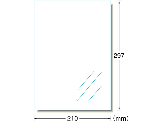 PPCラベル A4 ノーカット 透明ツヤ消しフィルム 100枚 エーワン 27003の通販は