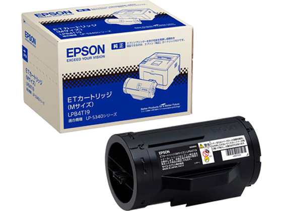 ETカートリッジ ブラック Mサイズ エプソン LPB4T19