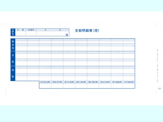 袋とじ支給明細書6002 300枚 OBC 6002