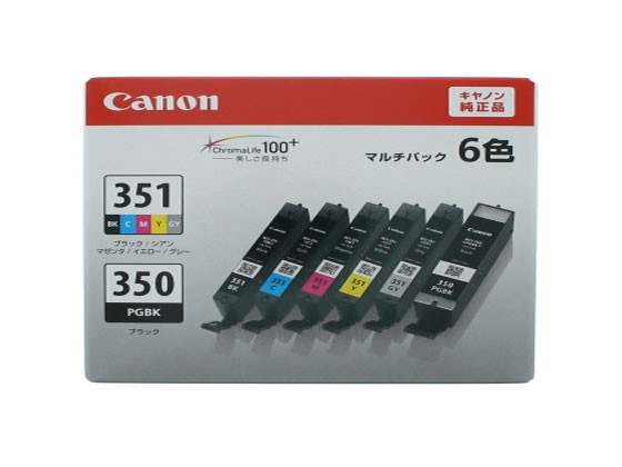 インクタンクBCI-351+350/6MPマルチパック(標準) キヤノン 6552B004の通販は