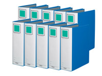 コクヨ　チューブファイル　フ-RT680B 10冊 たのめーる】コクヨ チューブファイル(エコツインR) A4タテ 800