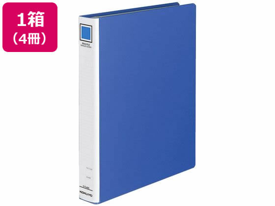 ロック式リングファイル シングルレバー A4 背幅45mm 青 4冊 コクヨ ﾌ-TL430Bの通販は