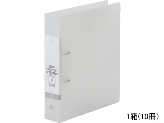 D型リングファイル A4タテ 背幅56mm クリヤー 10冊 リヒトラブ G2240-1 5,016円