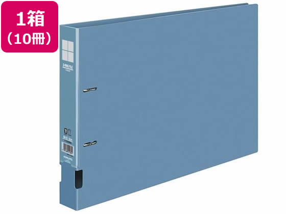 Dリングファイル B4 横E型 300枚収容 青 10冊 コクヨ ﾌ-FD439NBの通販は