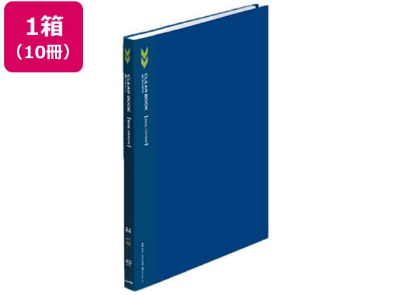 クリヤーブック〈K2〉固定式サイドスローA4 40ポケット 青10冊 コクヨ K2ﾗ-SK40Bの通販は