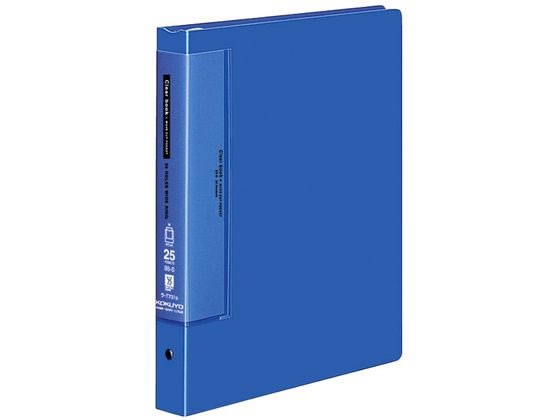 クリヤーブック ウェーブカット替紙式B5縦26穴 青 4冊 コクヨ ﾗ-T731Bの通販は