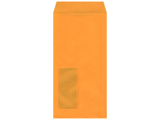 長3カラークラフト封筒窓付85g オレンジ 1000枚 イムラ封筒 N3C-7G4Nの通販は