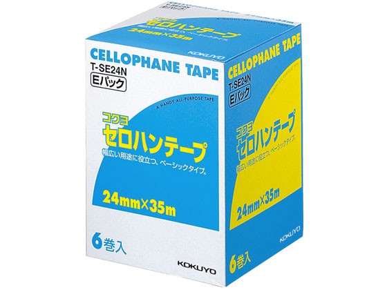 セロテープ 大巻 徳用Eパック 24mm 6巻入 10個 コクヨ T-SE24N