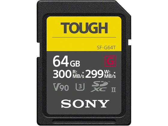 TOUGH(タフ) SDXCメモリーカード 64GB Class10 ソニー SF-G64T