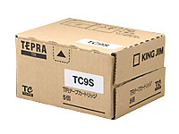 テプラTR用テープ 9mm 白/黒文字 5個 キングジム TC9S