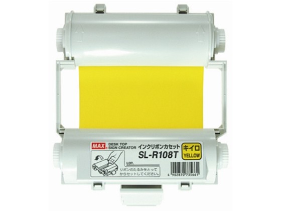 ビーポップインクリボンカセット 黄 SL-R108T マックス IL90547の通販は 6,152円