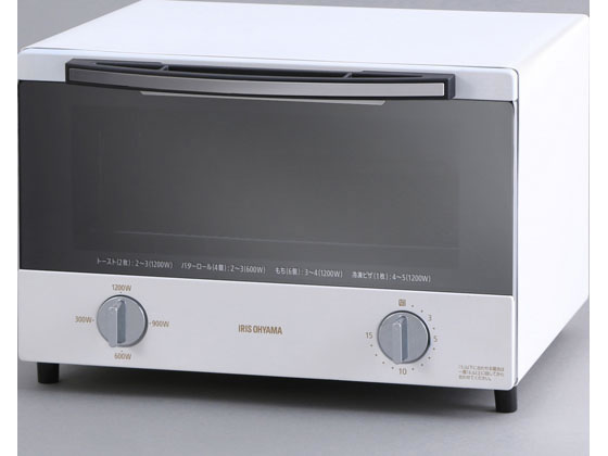 スチームオーブントースター 4枚焼き ホワイト アイリスオーヤマ SOT-012-W