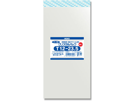 クリスタルパック厚口 120×235mm 100枚×10袋 T12-23.5 シモジマ 006769250の通販は
