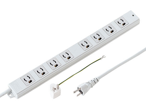 抜け止めタップ 3P・8個口・2m サンワサプライ TAP-MG3811Nの通販は 8,135円