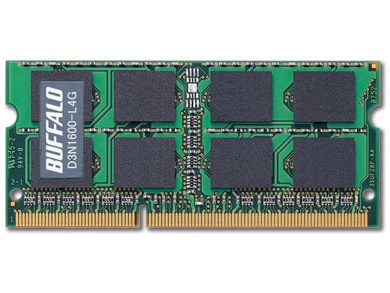 204Pin DDR3 SDRAM S.O.DIMM 4GB バッファロー D3N1600-L4G