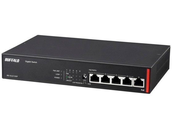 Giga Layer2 アンマネージスイッチ 5ポート バッファロー BS-GU2105Pの通販は