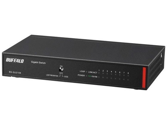 Giga Layer2 アンマネージスイッチ 8ポート バッファロー BS-GU2108の通販は 10,556円
