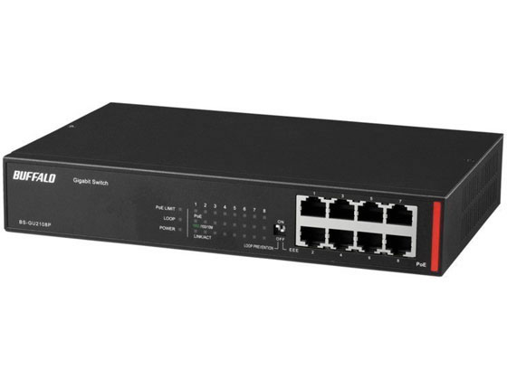 Giga Layer2 アンマネージスイッチ 8ポート バッファロー BS-GU2108Pの通販は