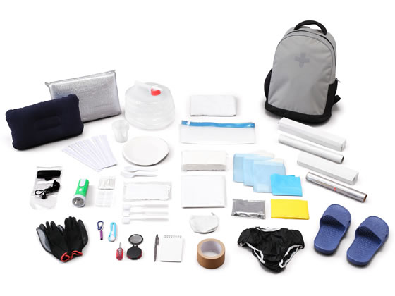 防災リュックセット 1人用 食品無し 33点 グレー アイリスオーヤマ BRS-33の通販は 5,299円