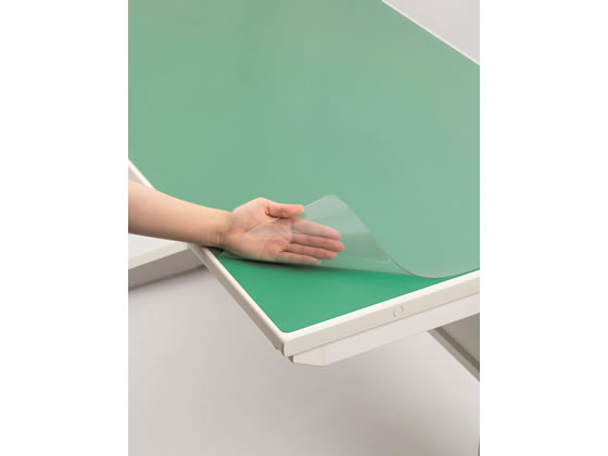 コクヨ デスクマット軟質（オレフィン・ツヤ消し）シングル 1387×687mm マ-747 1枚 コクヨ デスクマット軟質Ｓ 再生オレフィン系樹脂製 両面非転写 透明