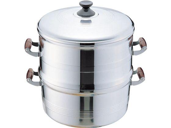 北陸アルミ/長生セイロ 竹スノコ付 二重 28cm 北陸アルミニウム 017044006