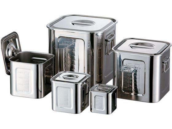 赤川器物/AG18-8 目盛付角キッチンポット 16.5cm 赤川器物製作所 006322016の通販は