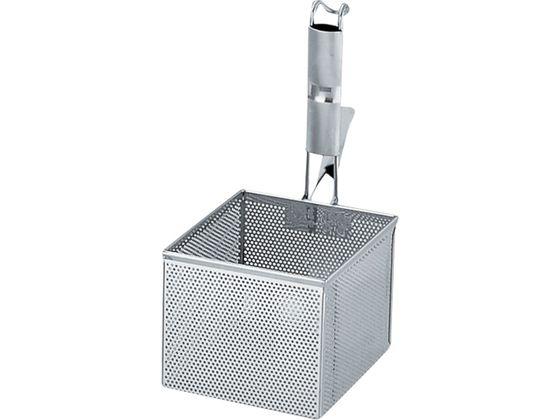 三宝産業 UK 18-8パンチング角ざる 手付き 角穴タイプ (品番：AZL8801) 三宝産業 エコクリーン UK 18-8 パンチング丸カス揚 23cm 板ハンドル