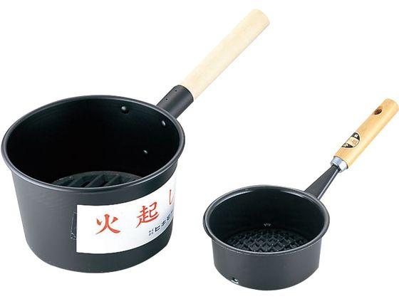 木柄鉄ジャンボ火起し (鉄目皿付) 24cm