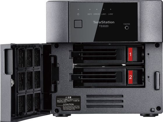 2ベイ デスクトップNAS 6TB バッファロー TS3220DN0602の通販は